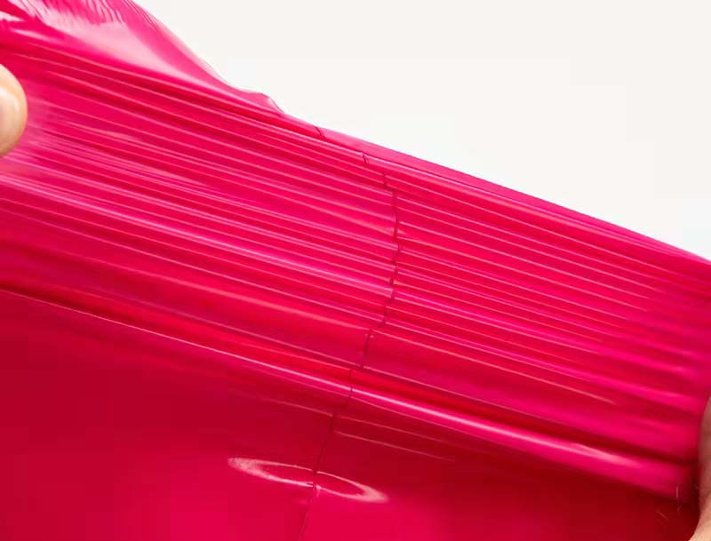 凤山玫红色快递袋-05