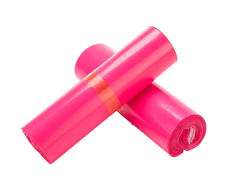 凤山玫红色快递袋-02